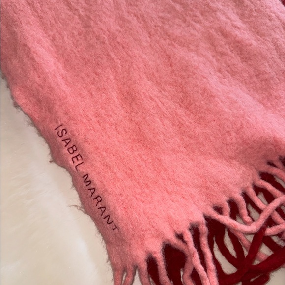 Isabel Marant Firna fringed ombré alpaca-blend scarf - Picture 5 of 8